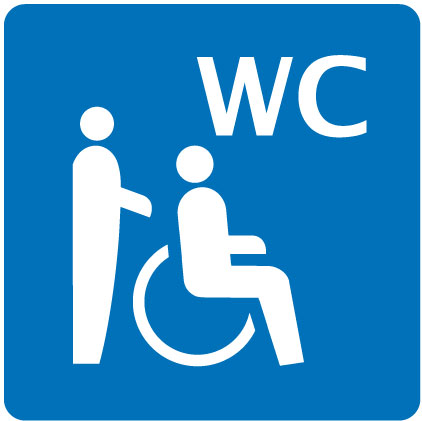 Rollstuhl WC eingeschraenkt